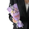 LED Lights Crochet Flowers Bouquet Knitted Artificial Daisy Bouquet  Valentine'S Day