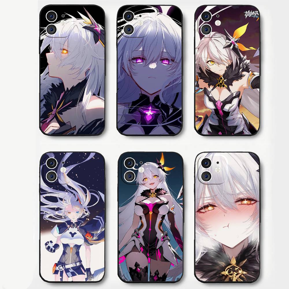 Herrscher Of The Void Анимированная игра H-Honkai Impact 3-го Поколения Чехол для телефона Для IPhone 17 Air 16 15 14 13 Pro Max 11 12 Черный Силикон