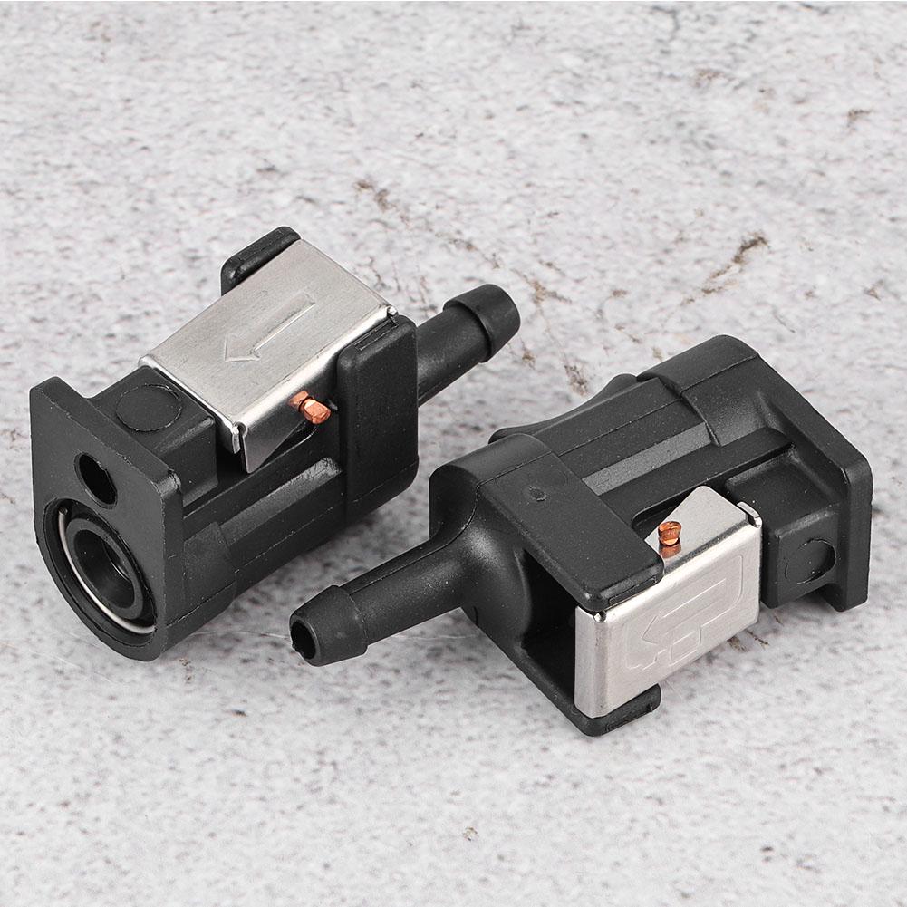 2Pcs Marine Engine Fuel Hose Line Connector Fit for 8mm Outboard