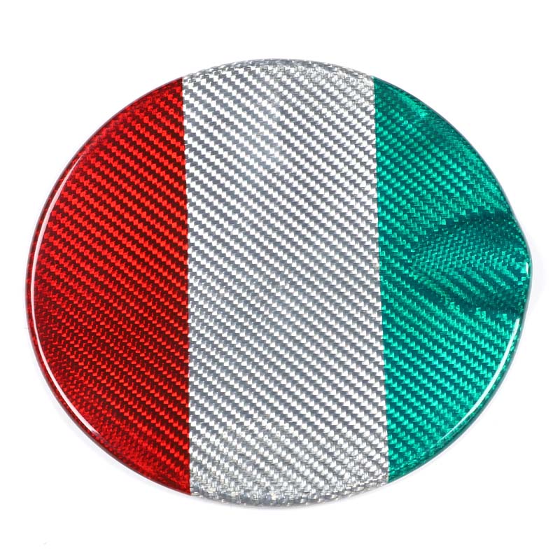 For Fiat 500 2007-2026 Real Carbon Fiber Car Fuel Tank Cap Cover Trim Decorative Sticker Protective Auto External Accessories