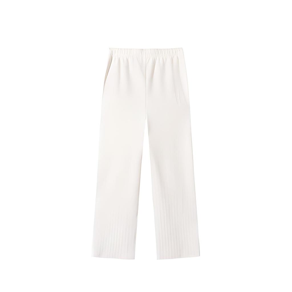 Anta Однотонные эластичные прямые повседневные свободные трикотажные спортивные брюки женские плавки Triumphant-Gray 162517310-3