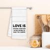 Camping Kitchen Towels, Camping Decor, Camper Towels, Camper Hand Towels, Camper RV Decor, Camper Gifts, Love is Staying Together, 16x24 Inches