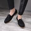 Suede Leather Men Loafer Shoes Fashion Male Shoes Casual Shoes Man Party Wedding Footwear Big Size