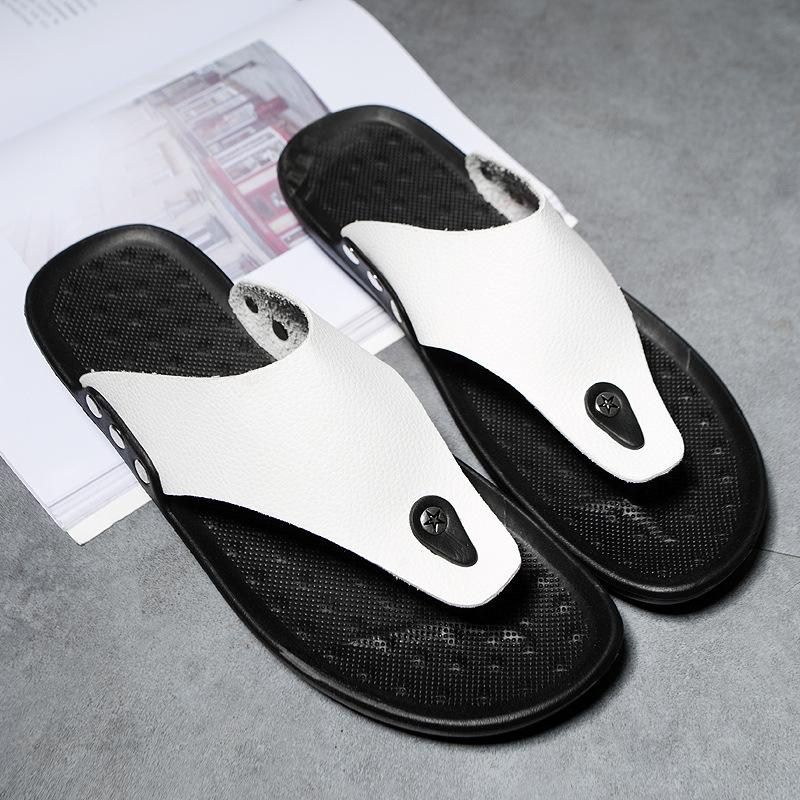 Мужская обувь, летняя, новая, для дома и улицы, пляжная, корейская версия, модная, ЭВА, ущипнуть ногу, крутые тапочки, шлепанцы для мужчин