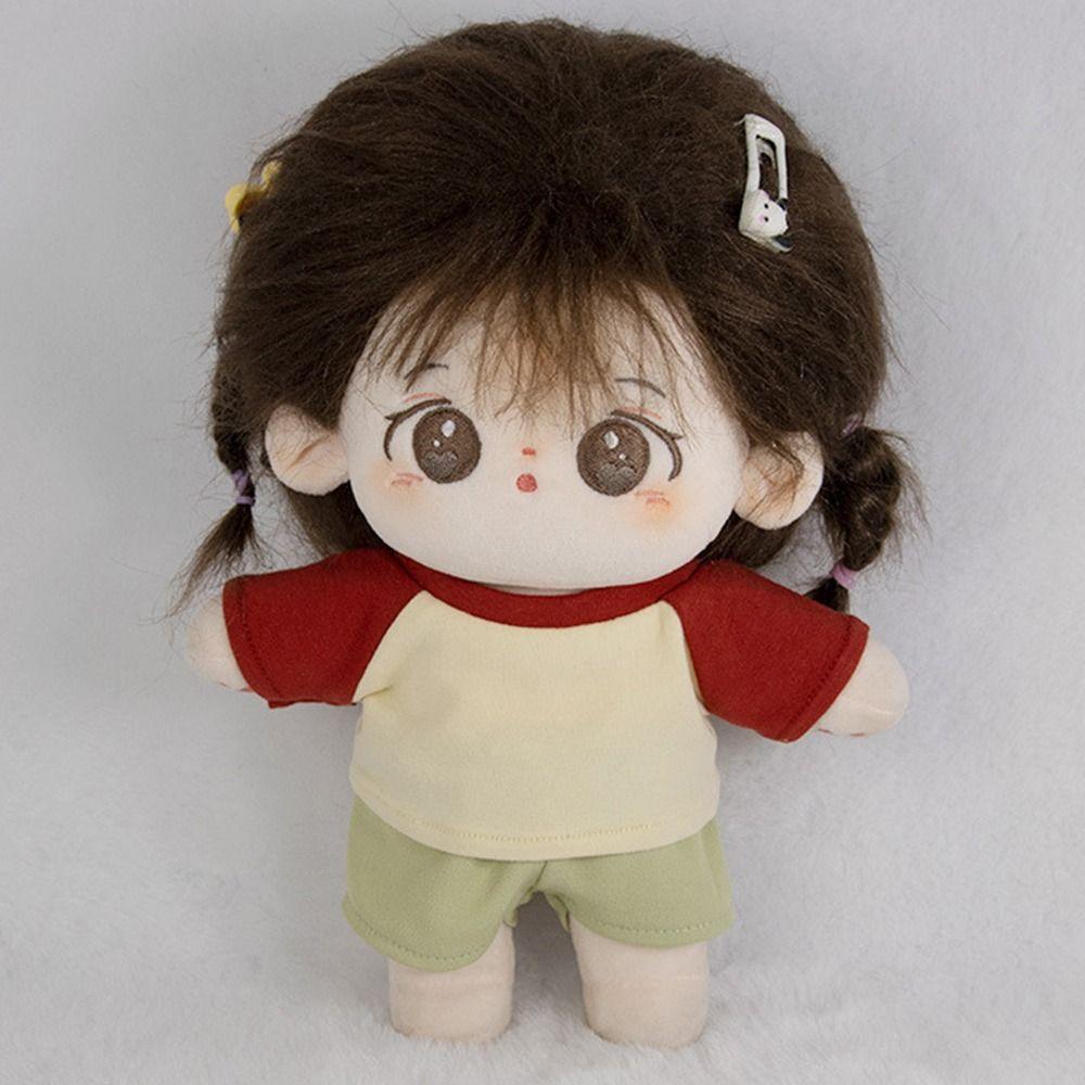Suit Toys Accessories Idol Doll Outfit 20cm Doll Clothes Doll Catoon Tops Mini Clothes Doll T-shirt