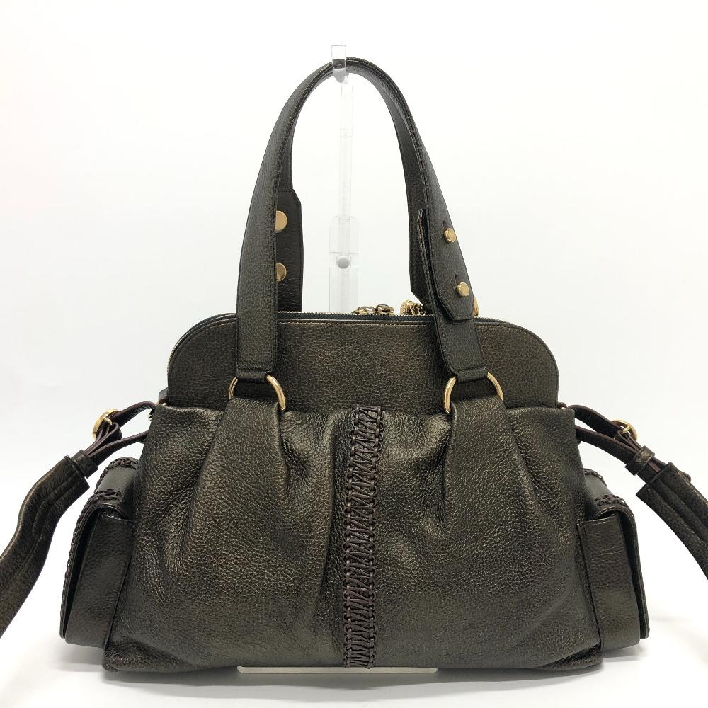 BVLGARI Leoni Bag 2WAY Hand Bag Shoulder Bag Crossbody Tote Bag