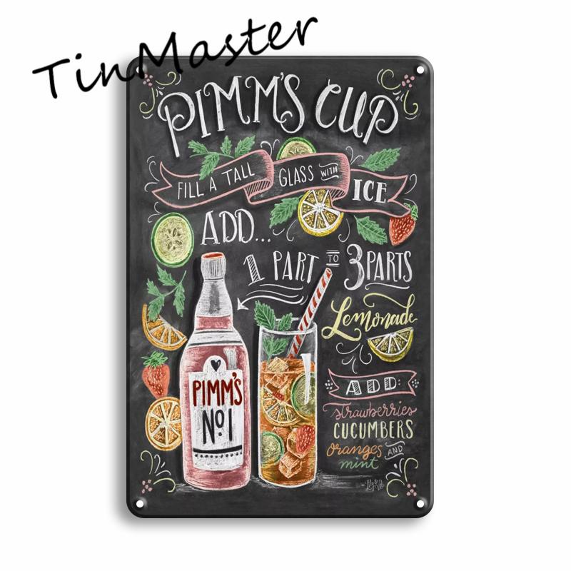 Martini Mojito Cocktail Poster Metal Tin Sign Vintage Restaurant Kitchen Irish Pub Bar Man Cave Decoration Art Wall Stickers