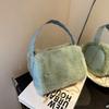Foreign Plush Portable Small Bag Women'S Retro Fashion Messenger Bag Fashion Portable Hair Bag