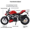 Масштаб 1/12 Ducati Streetfighter S Muscle Сплав Мотоцикл Литая Модель Звук и Свет Коллекция для Рабочего Стола Декоративный Подарок Мальчикам