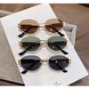 1 PC Fashion Sunglasses European and American Metal Fishing Cycling Frame Korean Version Glasses Retro Sunglasses UV Protection