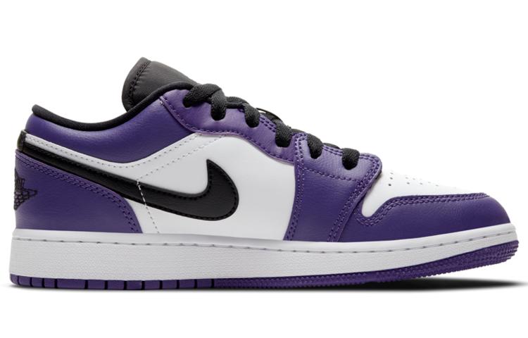 Jordan 1 Низкий суд Пурпурный Белый GS 553560-500