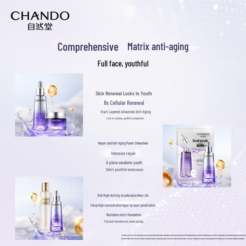 CHANDO Genesis Регенерирующая эссенция, маленькая фиолетовая бутылочка