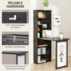 Three Part Work Desk With Storage And Writing Board Black