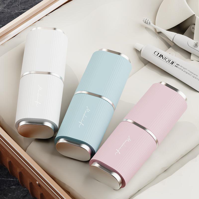 Роскошный дорожный набор для ухода за зубами: Стакан для мытья, Зубная кружка, Подставка для зубных щеток, Зубная щетка, Зубная паста, Коробка для хранения