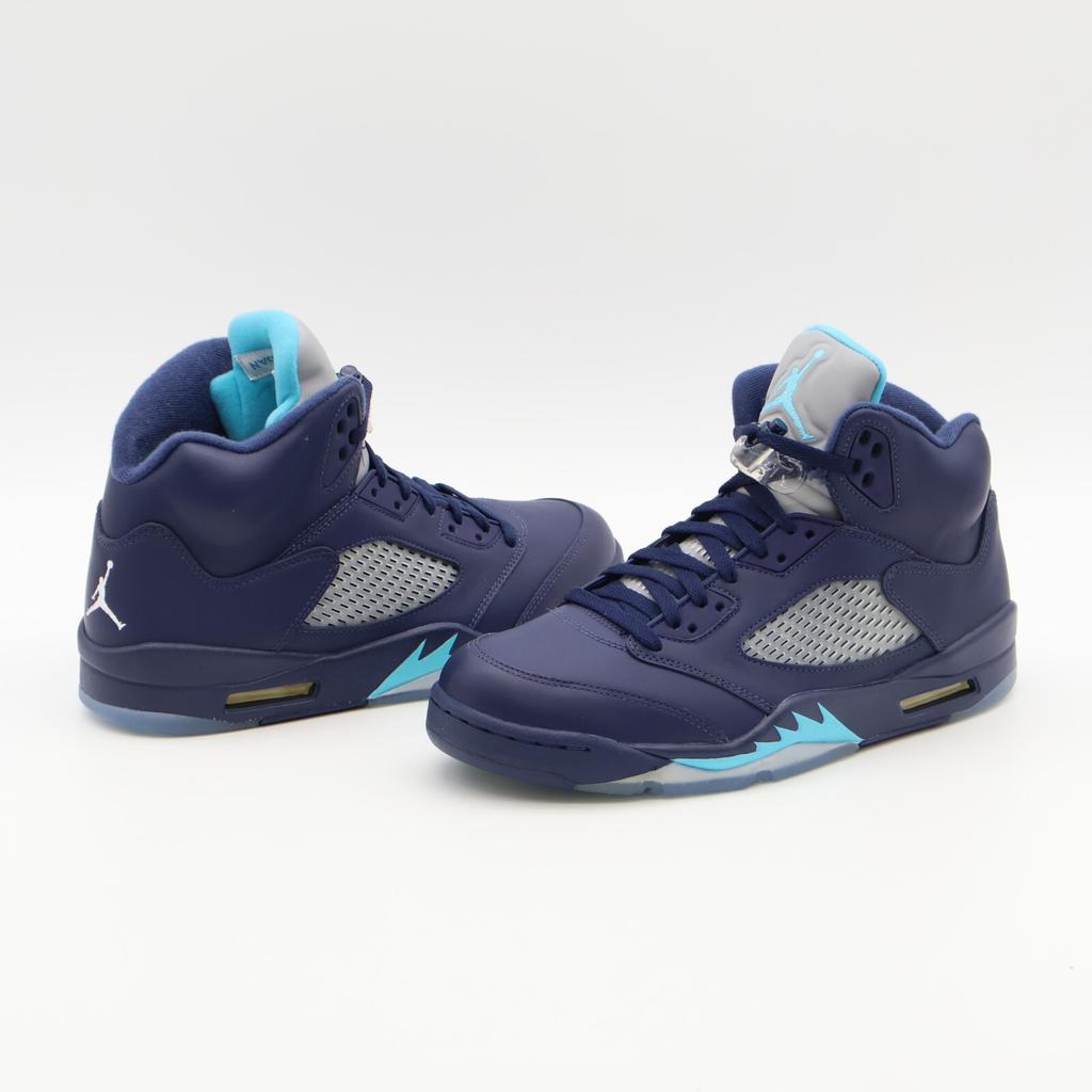 136027-405 Nike Air Jordan 5 Retro Pre-Grape Темно-синий Белый (Мужской)