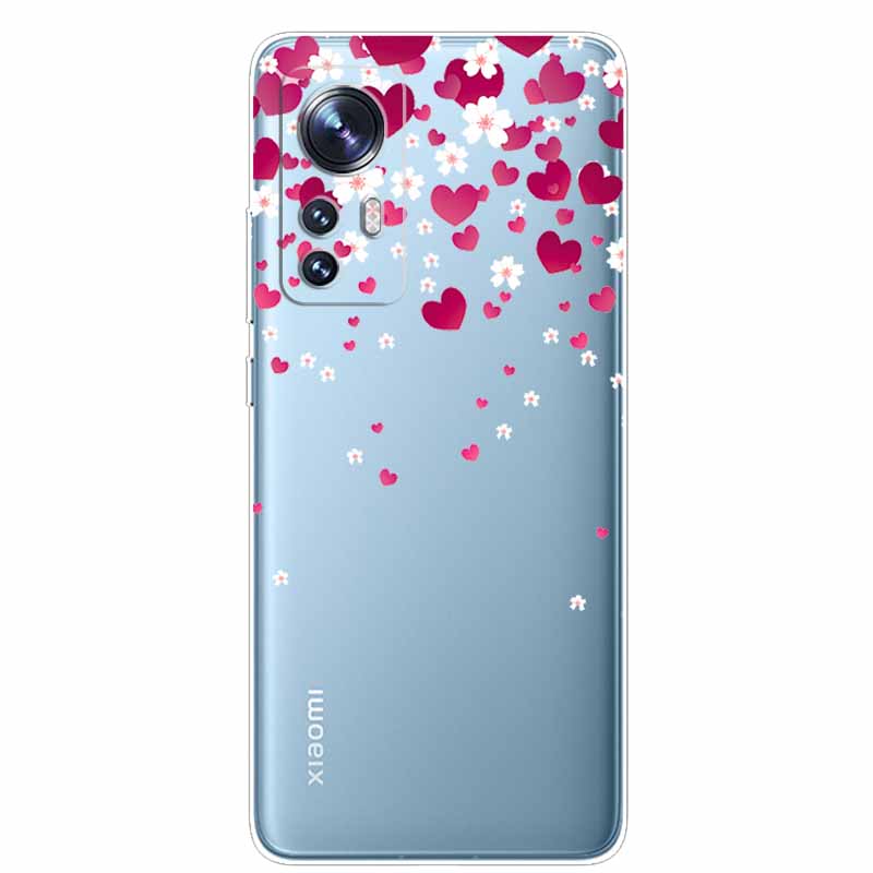 For Xiaomi 12T Case Clear Bumper Soft TPU Phone Cases for Xiaomi 12T Pro 5G Silicone Cover 6.67'' 12 T Transparent Slim Fundas