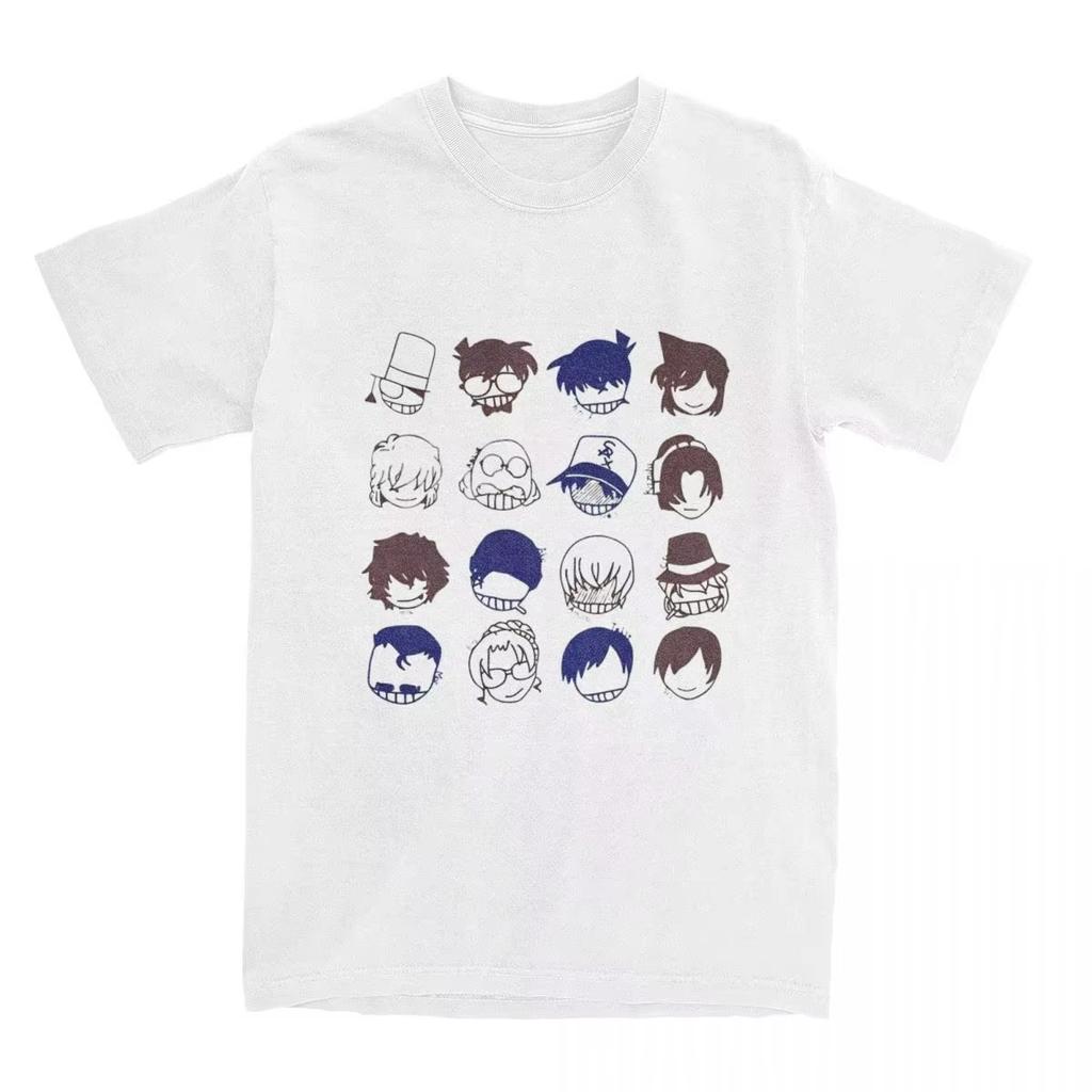 Detective Conan Anime T-Shirt Unisex Graphic Gothic Style Women's Clothing Animation Theme Gothic Detective Conan T-Shirt