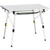 Timber Ridge Outdoor Table Folding Height Adjustable Load Capacity 30kg Aluminum Roll Table with Storage Bag Compact for Camping Weight