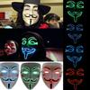Stunning Led Light Up Mask For Halloween Featuring V For Vendetta Anonymous Design
