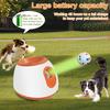 Automatic Pet Ball Thrower Launcher EU Plug Interactive Dog Indoor Outdoor Toy with 3 Balls 3/6/9m Distance Settings Electronic Fetch Machine for