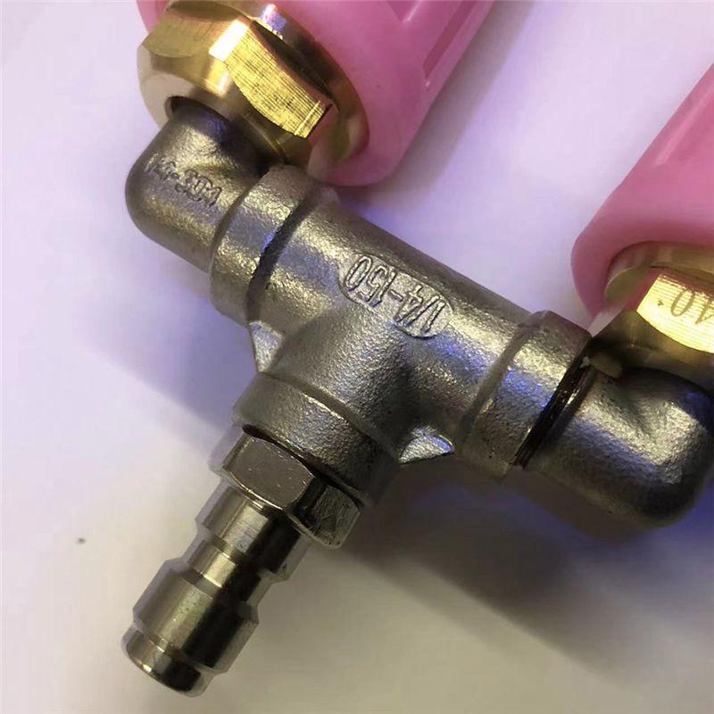 A60z Двусторонняя Турбофорсунка 1/4 дюйма 4000 PSI Сменная Форсунка Распылительная Насадка Садовый Инструмент для Очистки Bmay