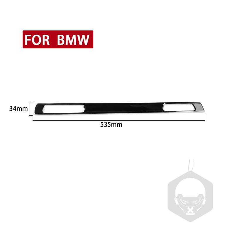 For BMW 3 Series E90 E92 E93 2005-2012 Dashboard Co-pilot Trim Panel Cover Soft Piano Black Stickers Car Interior Accessories