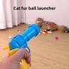 Cat Plush Ball Launcher Launch Gun Toys Boredom Relief Plush Balls 7 Colorful Bouncy Tease Cat Toys Silent Balls