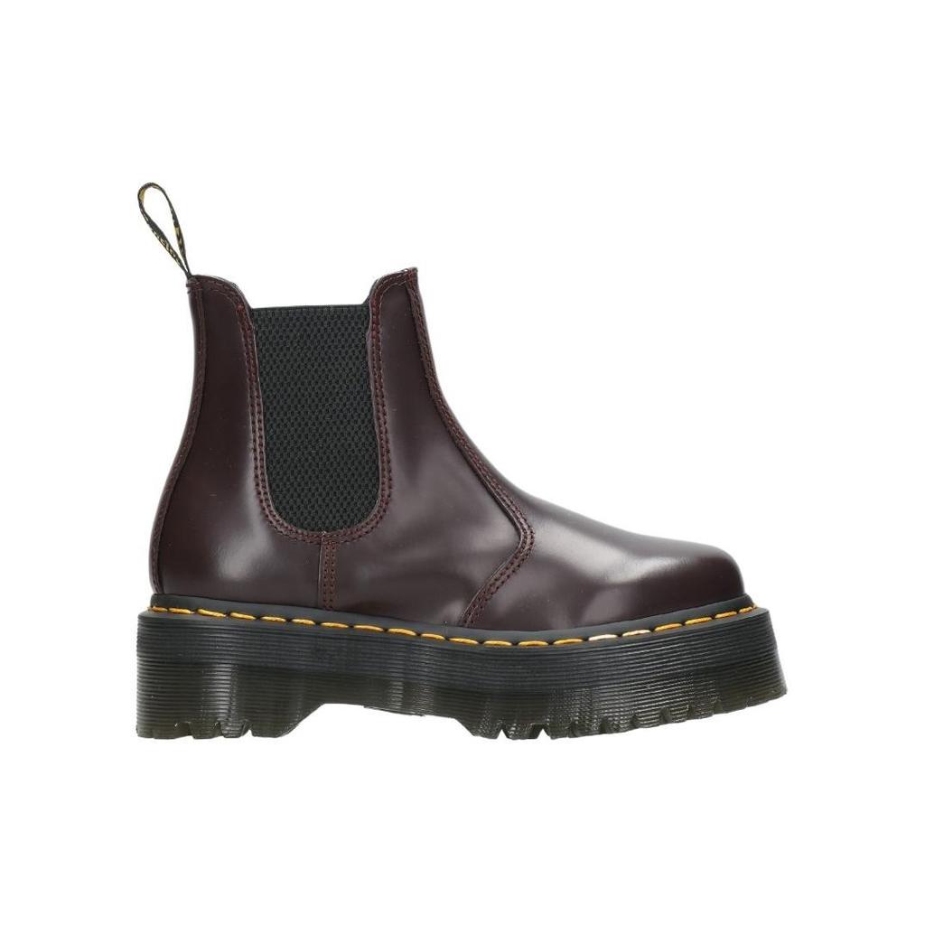 Dr. Martens Dr.Martens Кожаные Короткие Ботинки Челси Унисекс Бордовый Женские 27865606