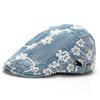 Кружевная вышивка цветов, берет, весенне-летняя женская кепка с козырьком, джинсовая кепка-форвард