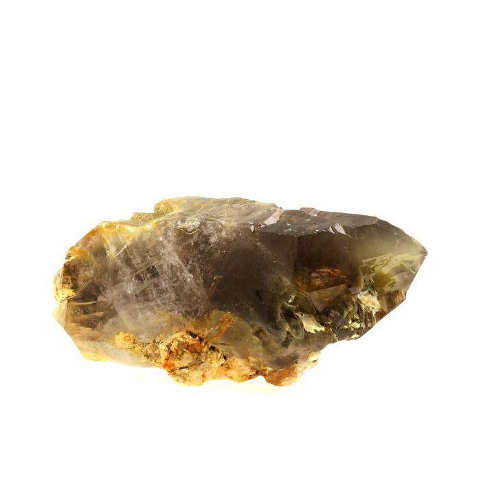 Pierres et Minéraux. Quartz fumé et Byssolite. 2536.5 ct. Massif de La Lauzière, Savoie, France..