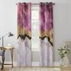 Розовый мраморный занавес для детской комнаты, домашние жалюзи, шторы для гостиной, спальни, оконные шторы