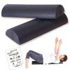 Stretching Pole Half Yoga Pole Foam Roller Semicircle Half Cut Set of 2 Stretching Pole Reset Pole Half Cut Length 45cm Usage Manual Included Japanese