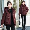 Cotton Clothes Women's 2025 Winter New Down Cotton Jacket Short Korean Loose Hooded Thickened Warm Padded Jacket Jacket