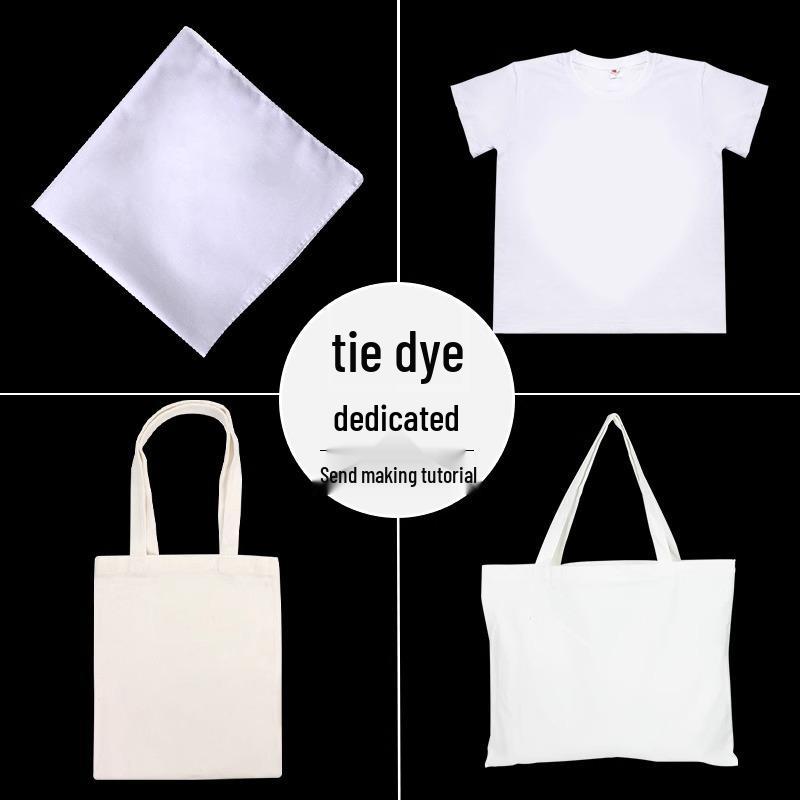 Summer Tie-Dye Kit: White Cotton Scarf & T-Shirt - No-Boil Plant Dye for Outdoor Parent-Child Activities