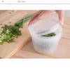 Мини-круглая коробка для хранения лука, фруктов, имбиря, чеснока, органайзер для еды, более четкий