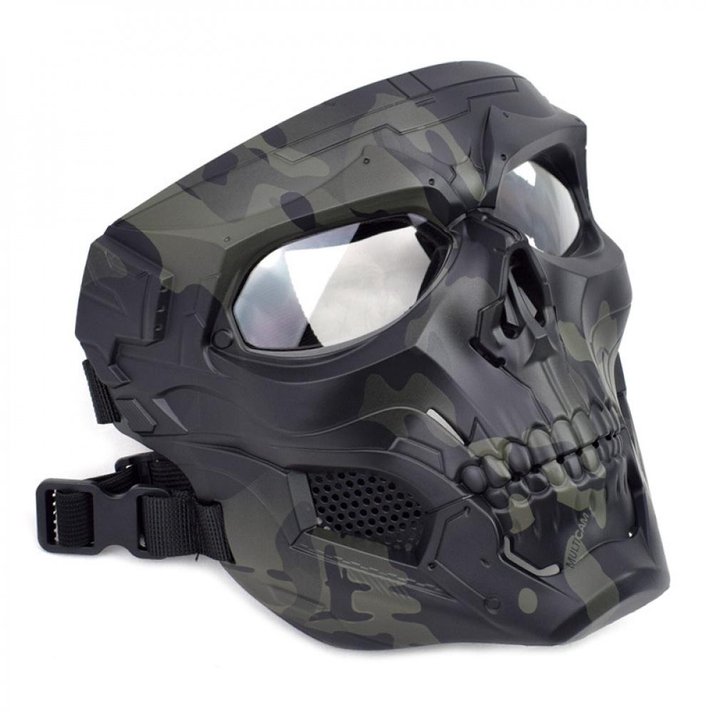 CS Wargame Protective Tactical Helmet Mask Set Halloween Party Scary Skull Messenger Horror Mask for Cosplay Game