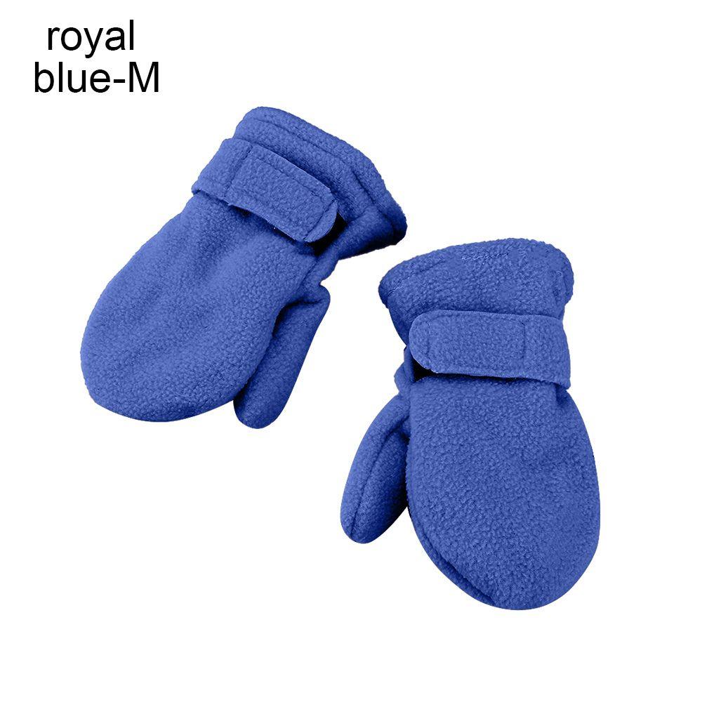 Конфетный цвет Утепленные теплые уличные грелки для рук с флисовой подкладкой Зимние варежки Детские перчатки