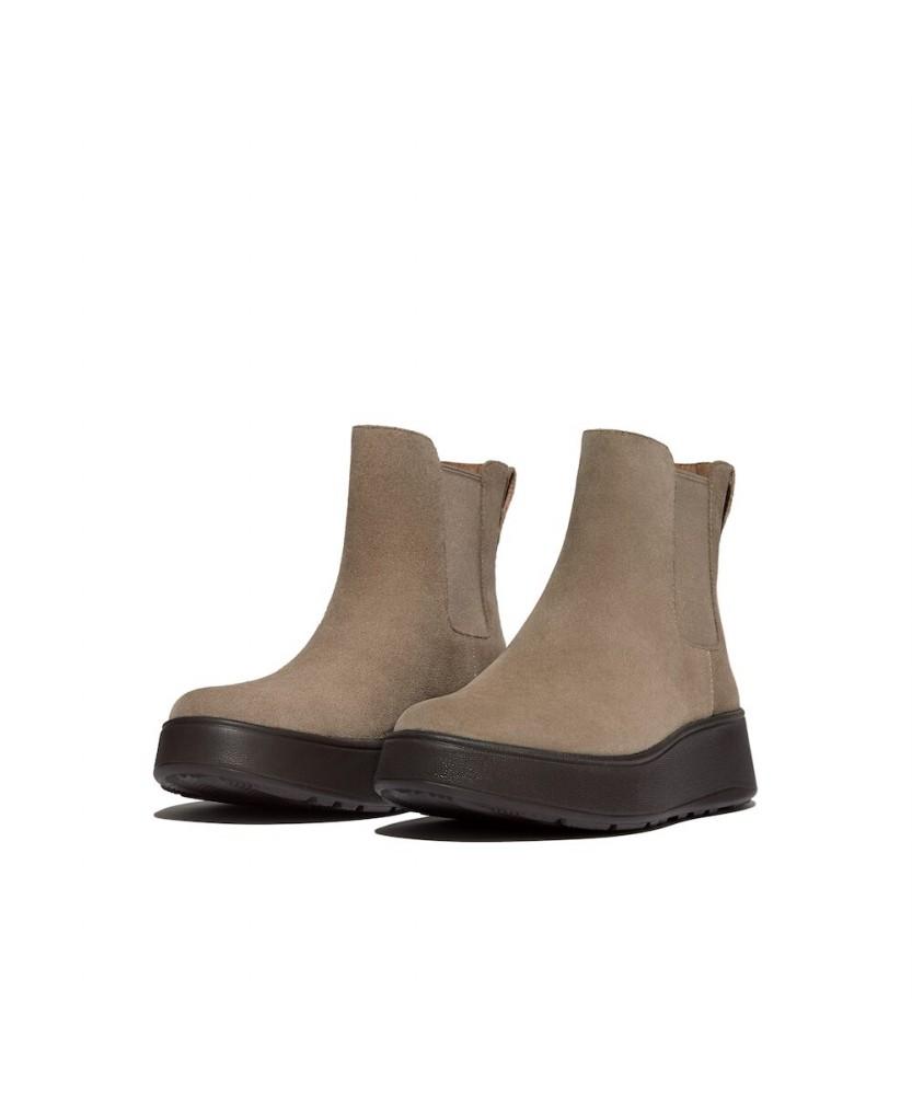 Fitflop [F-Mode] Women'S Suede Platform Chelsea Boots - Taupe (Ft59K2B253)