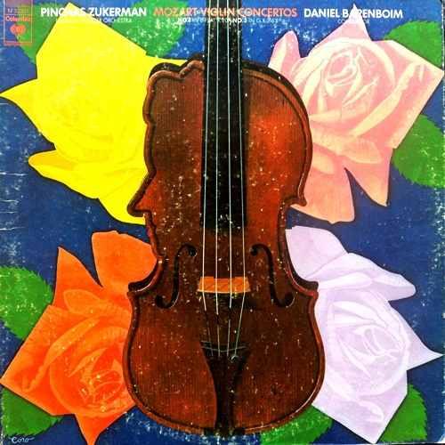 LP Record PINCHAS ZUKERMAN DANIEL BARENBOIM Mozart Violin Concertos No. 1 In B M32301 COLUMBIA MASTE 1974 US Classical Used