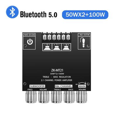 ZK-MT21 канал Bluetooth 5.0 CS8673E 2.1 сабвуфер усилитель плата 50 Вт*2 +100 Вт мощность аудио стерео усилитель плата басовый усилитель AUX