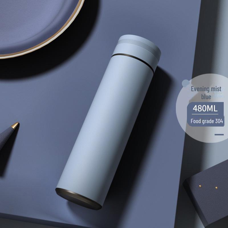 Умный термос из нержавеющей стали с дисплеем температуры - большая вместимость, портативная чашка для чая