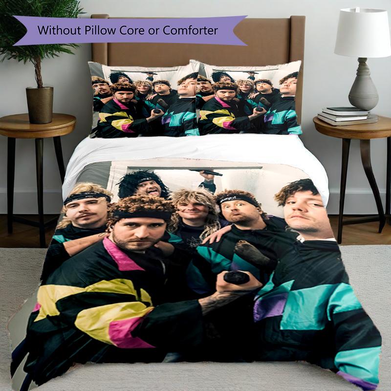 3pcs Duvet Cover Set (1*Duvet Cover + 2*Pillowcase, Without Core), Electric Callboy Print Bedding Set, Bedroom Decor, All‑Season, Birthday Gift