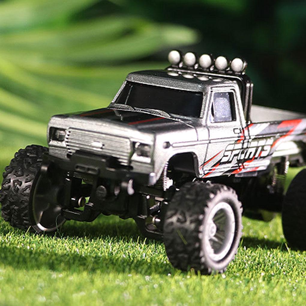 ABS 1/64 Mini Rc Monster Truck с прицепом 4G пульт дистанционного управления USB перезаряжаемый корпус из сплава
