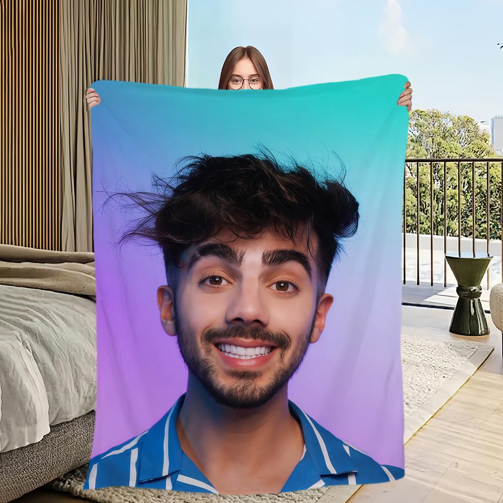 Internet Celebrity F-Fede V-Vigevani Blanket Flannel warm comfort soft plush blanket For Picnic Beds Sofas Homes And Bedrooms