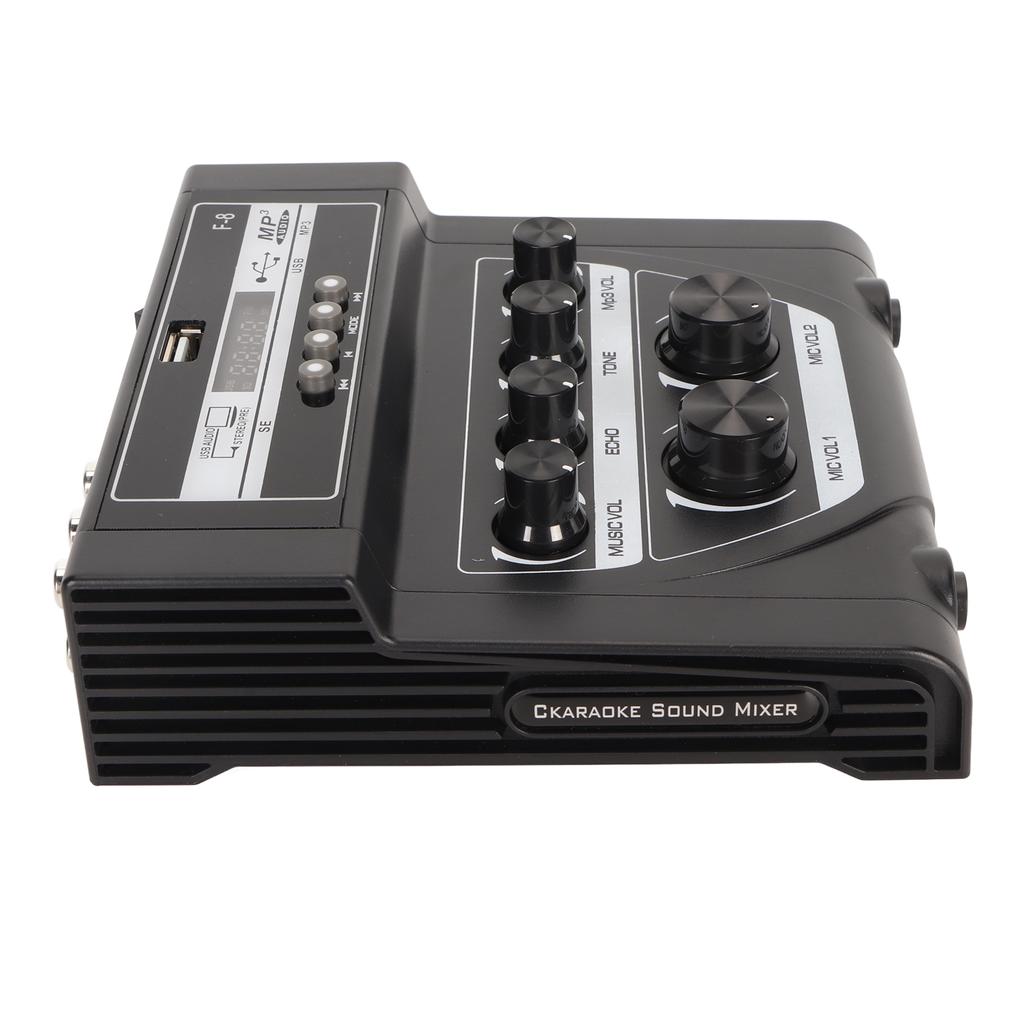 Мини-звуковой микшер, портативный, двойной источник питания, поддержка Bluetooth, запись, воспроизведение MP3, небольшое караоке