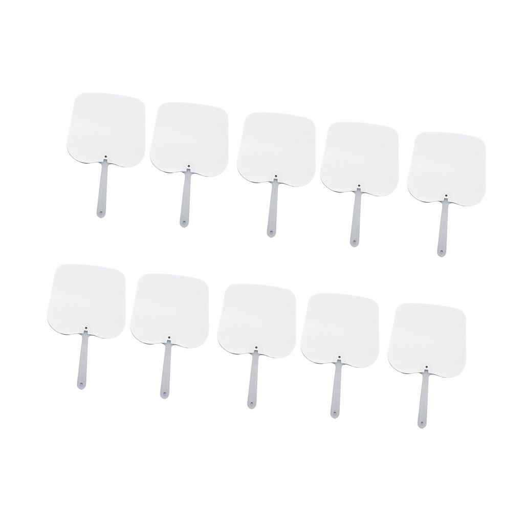 10 шт. Сублимационные веера-лопатки, персонализированные двусторонние заготовки для сублимационных вееров для церковных мероприятий и подарков гостям