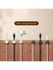 6 шт. ПВХ Магнитные зажимы-органайзеры для шнуров - Прочный клей, Держатели для кабелей без сверления для стола и домашнего офиса, Управление проводами, Мульти-U