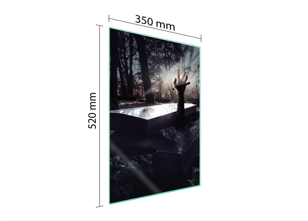 GLASS CUTTING BOARD 35x52 Pop Art
