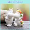 Resin Moomin Cartoon Hippo Pair Micro Scene With Creative Craft For Business Gifts And Christmas Decor