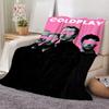 Band Coldplay Throw Flannel Throw Blanket: Soft Kid-Friendly Warm Anti-Static All Season Washable Couch Bed Home